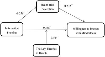 Designing mindfulness information for interaction in social media: The role of information framing, health risk perception and lay theories of health